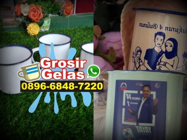 enamel mug blue