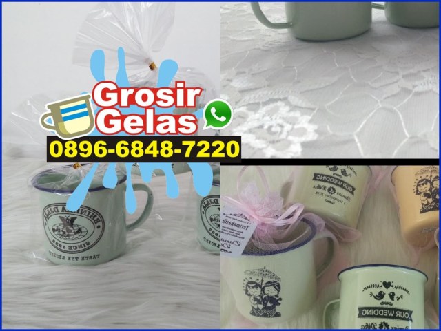 gelas cangkir enamel