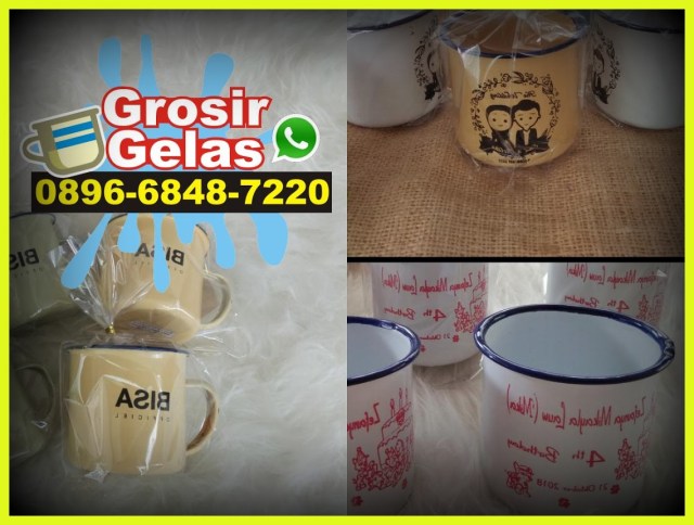 jual gelas enamel solo