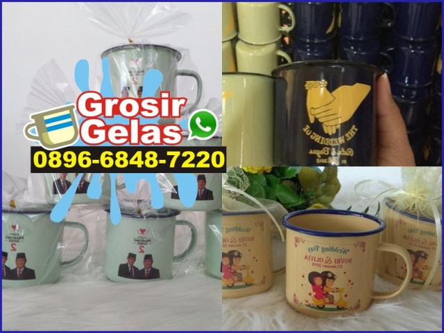 custom engraved enamel mug