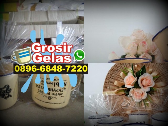 souvenir mug enamel murah