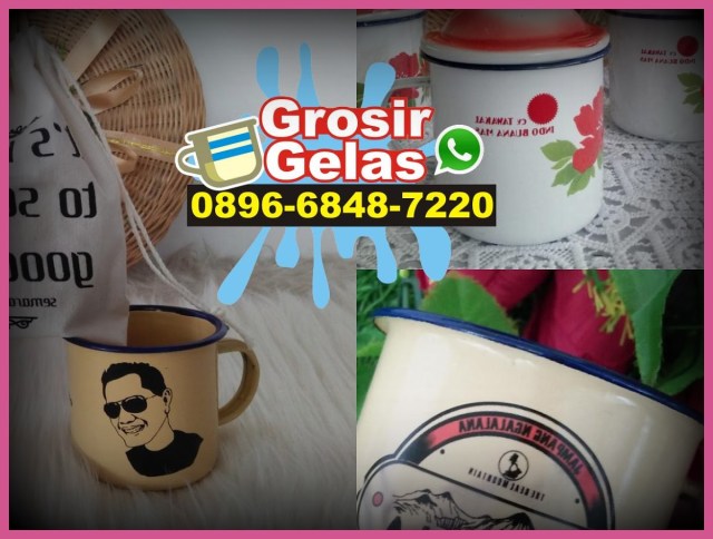 harga souvenir gelas seng