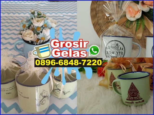 gelas enamel besar