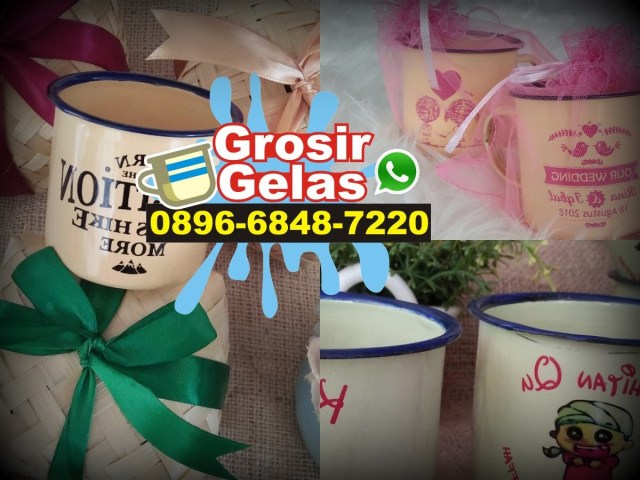 gelas enamel souvenir jakarta