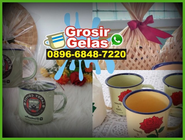 gelas kopi enamel