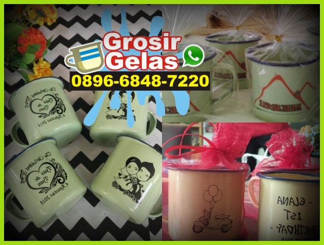 souvenir gelas enamel bandung