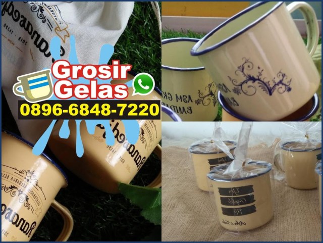 gelas seng enamel