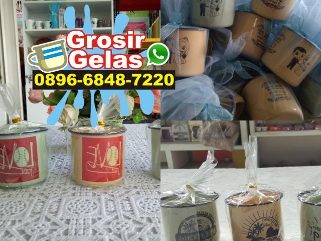 gelas enamel sablon