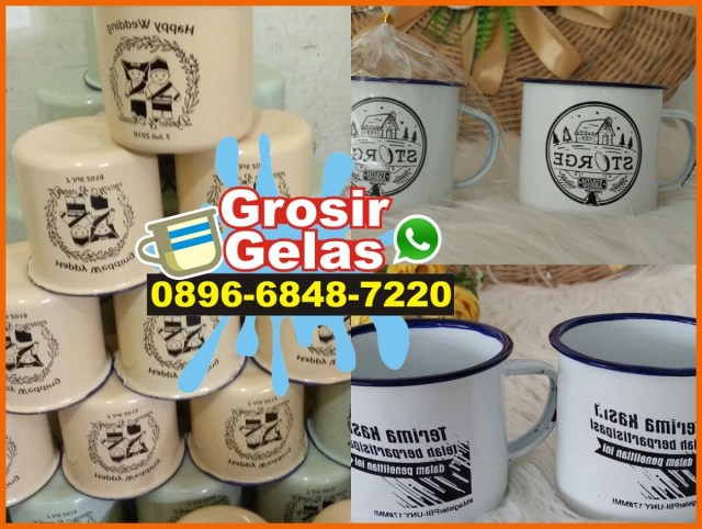 custom made enamel mug