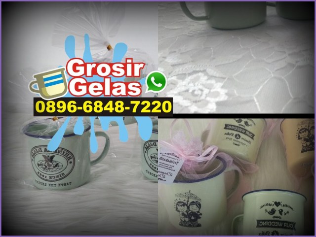 gelas cangkir enamel