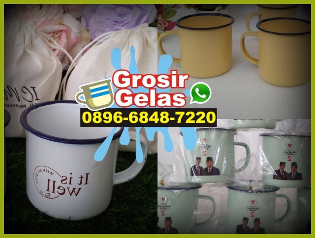 gelas enamel solo