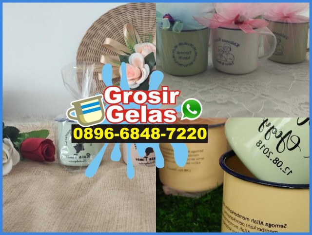 souvenir gelas jadul