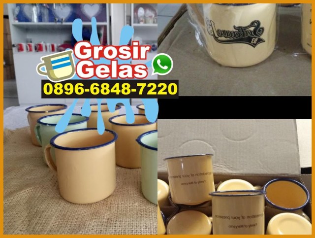 cetak cangkir enamel