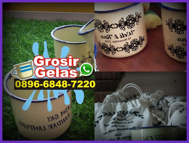 piring dan gelas seng