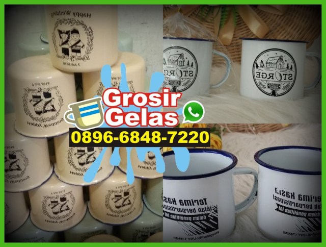 custom made enamel mug