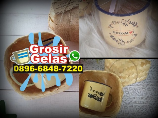 grosir gelas enamel solo
