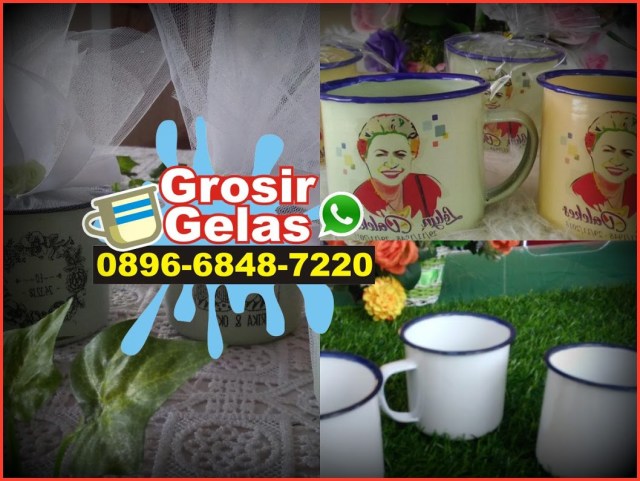gelas enamel souvenir