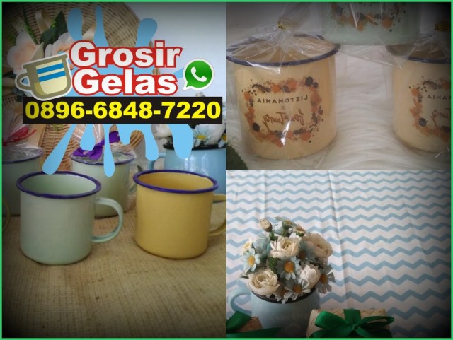 jual cangkir kaleng jadul