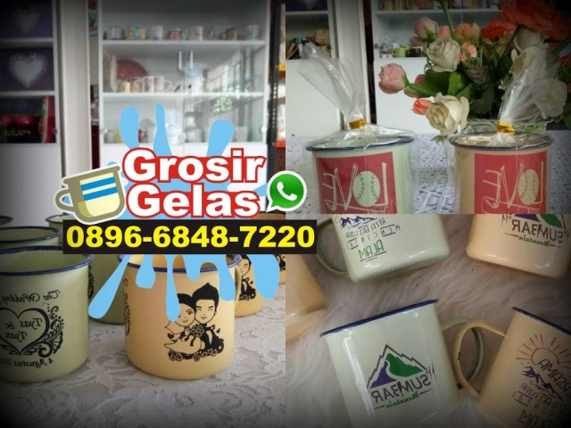 gelas enamel bekasi