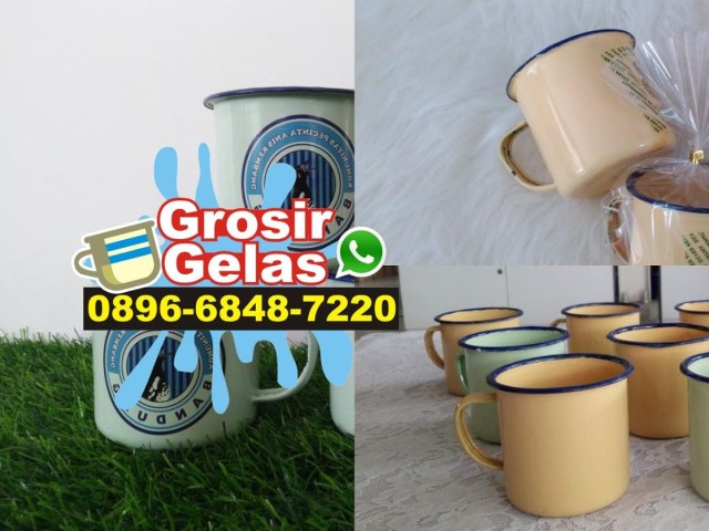 custom printed enamel mug