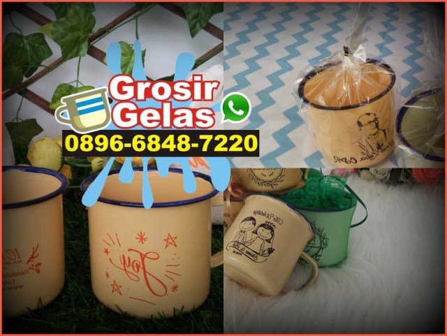grosir mug enamel polos