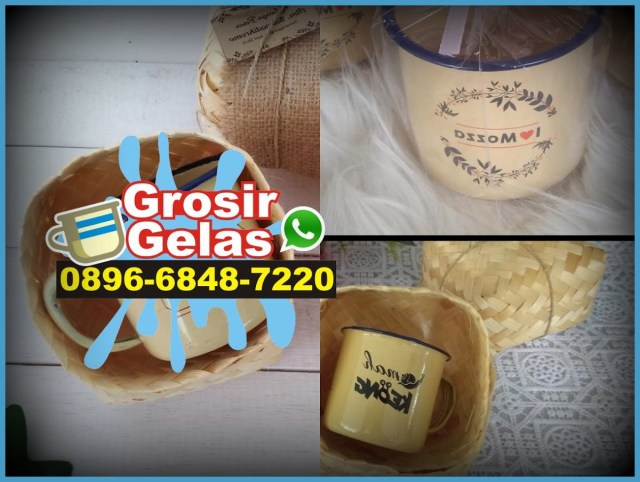 grosir gelas enamel solo