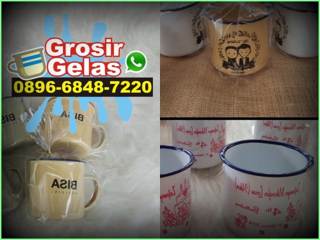 jual gelas enamel solo