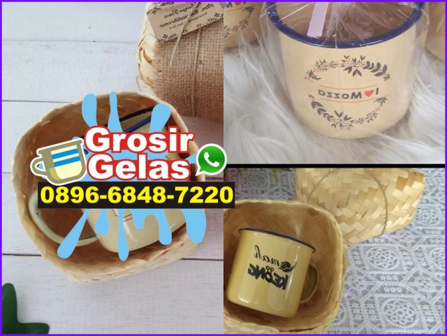 grosir gelas enamel solo