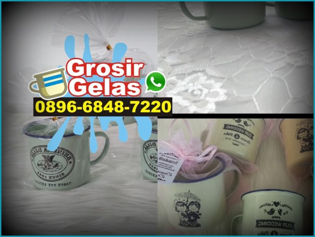 gelas cangkir enamel